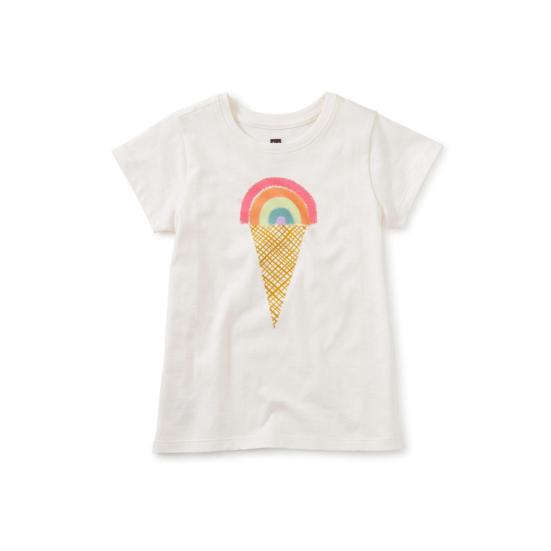 Rainbow Ice Cream Graphic Tee-Tops & Tees-Tea Collection-2-bluebird baby & kids