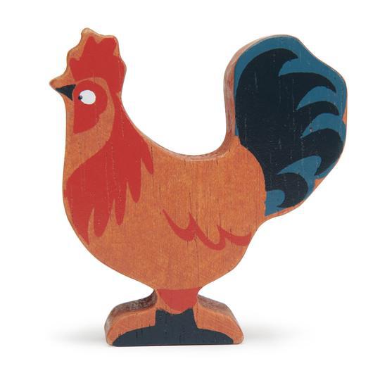 Wood Rooster Toy-Wooden Toys-Tender Leaf Toys-bluebird baby & kids