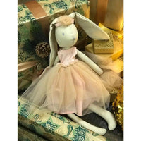 Marcella the Bunny - Ballerina in Pink Toile Skirt-Stuffed Animals-Tikiri Toys LLC-bluebird baby & kids
