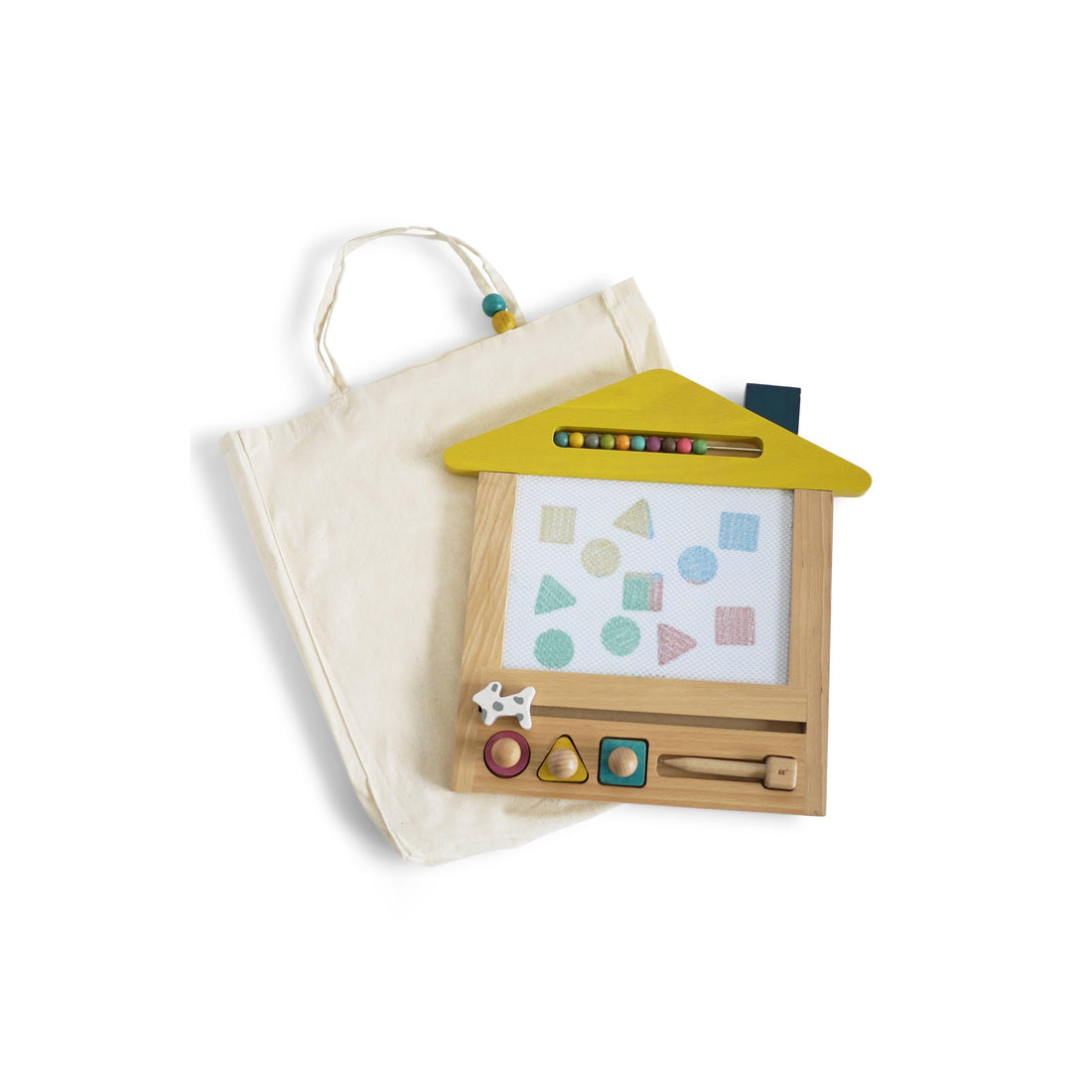 Wooden Magnetic Drawing Board-Wooden Toys-kiko+ & gg*-Cat (red roof)-bluebird baby & kids