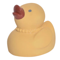 Tara the Duck - Natural Organic Rubber Teether, Rattle & Bath Toy
