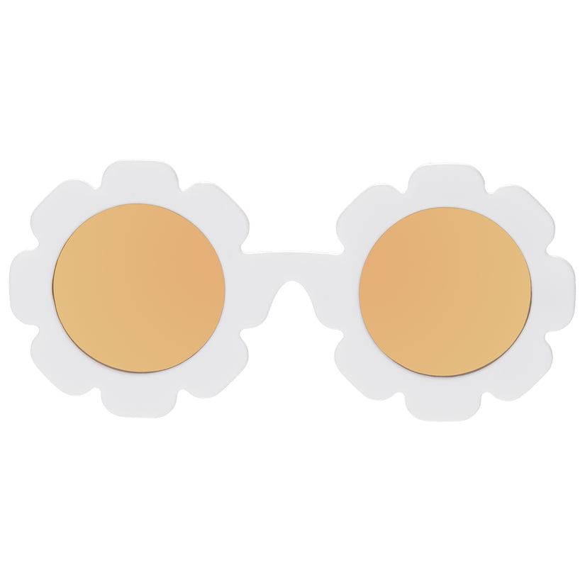 Flower Shaped Polarized Sunglasses with Mirrored Lenses
