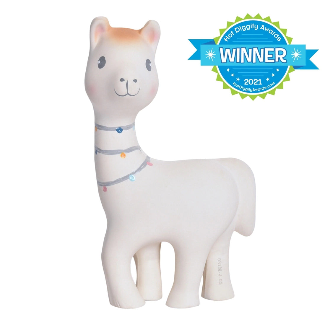 Lilith the Llama Organic Rubber Teether Toy