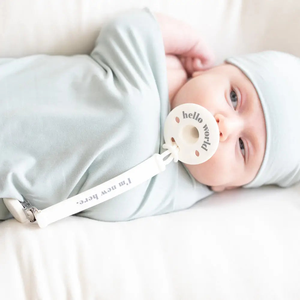 I'm New Here Pacifier Clip