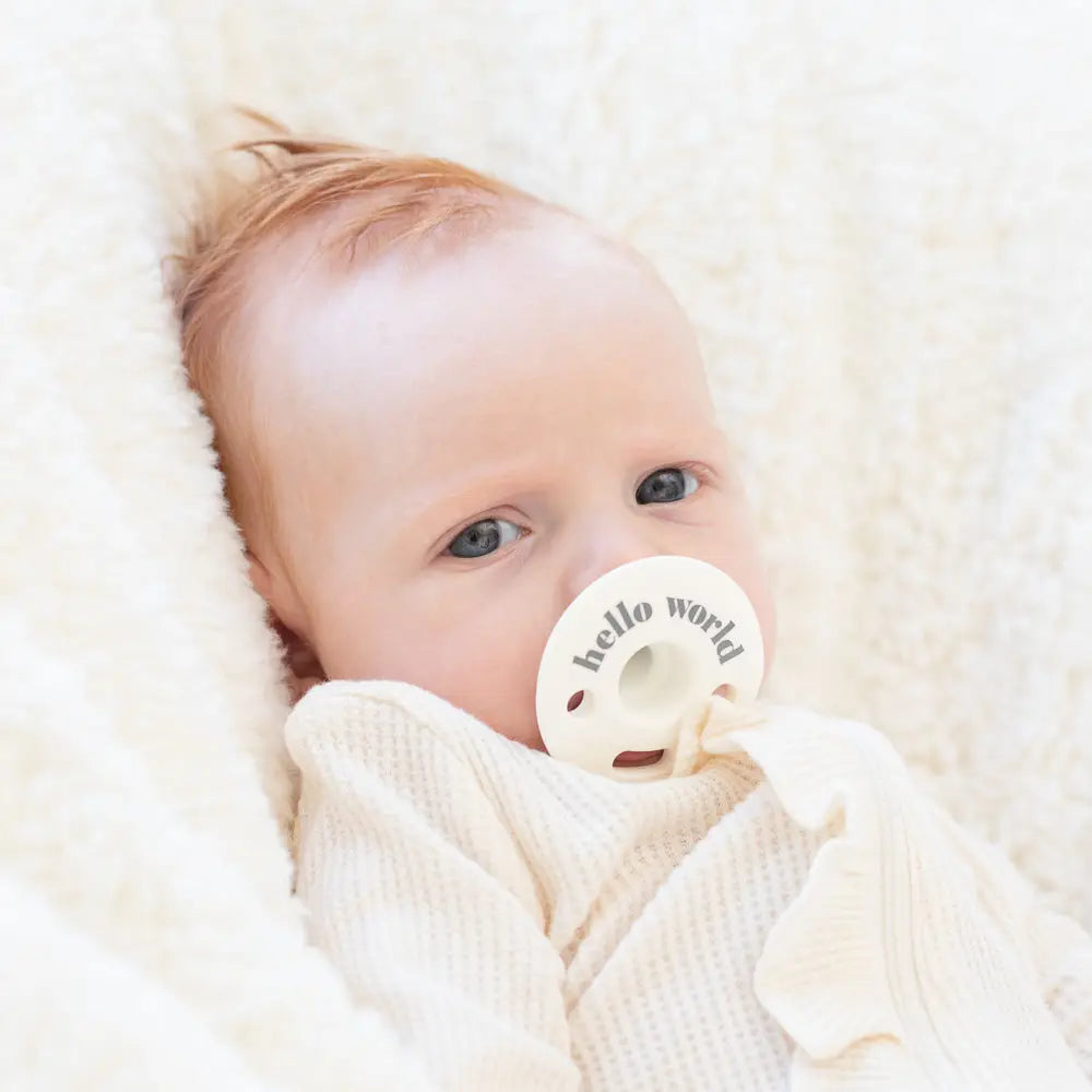 Hello World Bubbi Pacifier