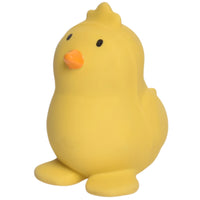 Chick - Natural Organic Rubber Teether, Rattle & Bath Toy