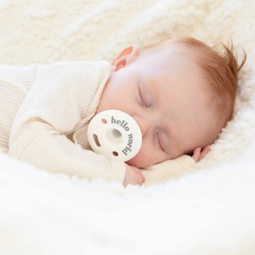 Hello World Bubbi Pacifier