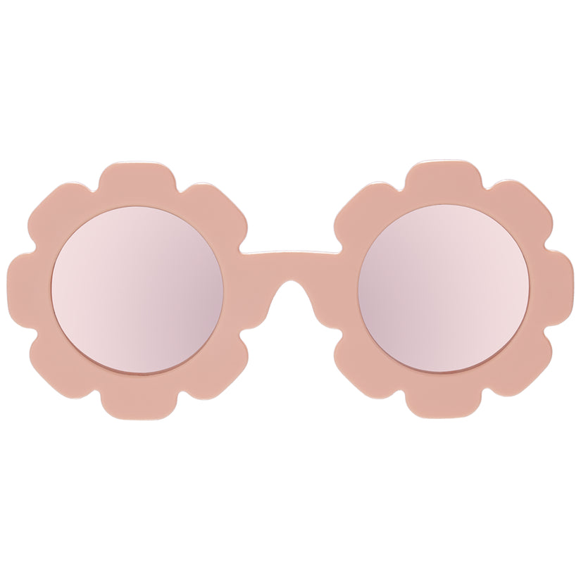 Flower Shaped Polarized Sunglasses with Mirrored Lenses