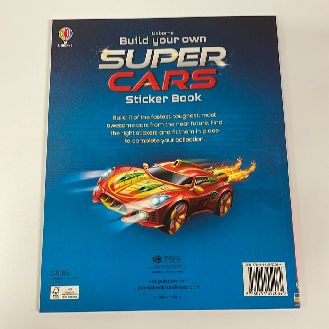 Build Your Own Super Cars Sticker Book